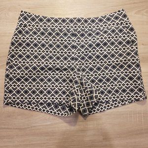 Banana Republic Shorts Women's Sz 4 Navy Blue White Cotton Twill Pockets